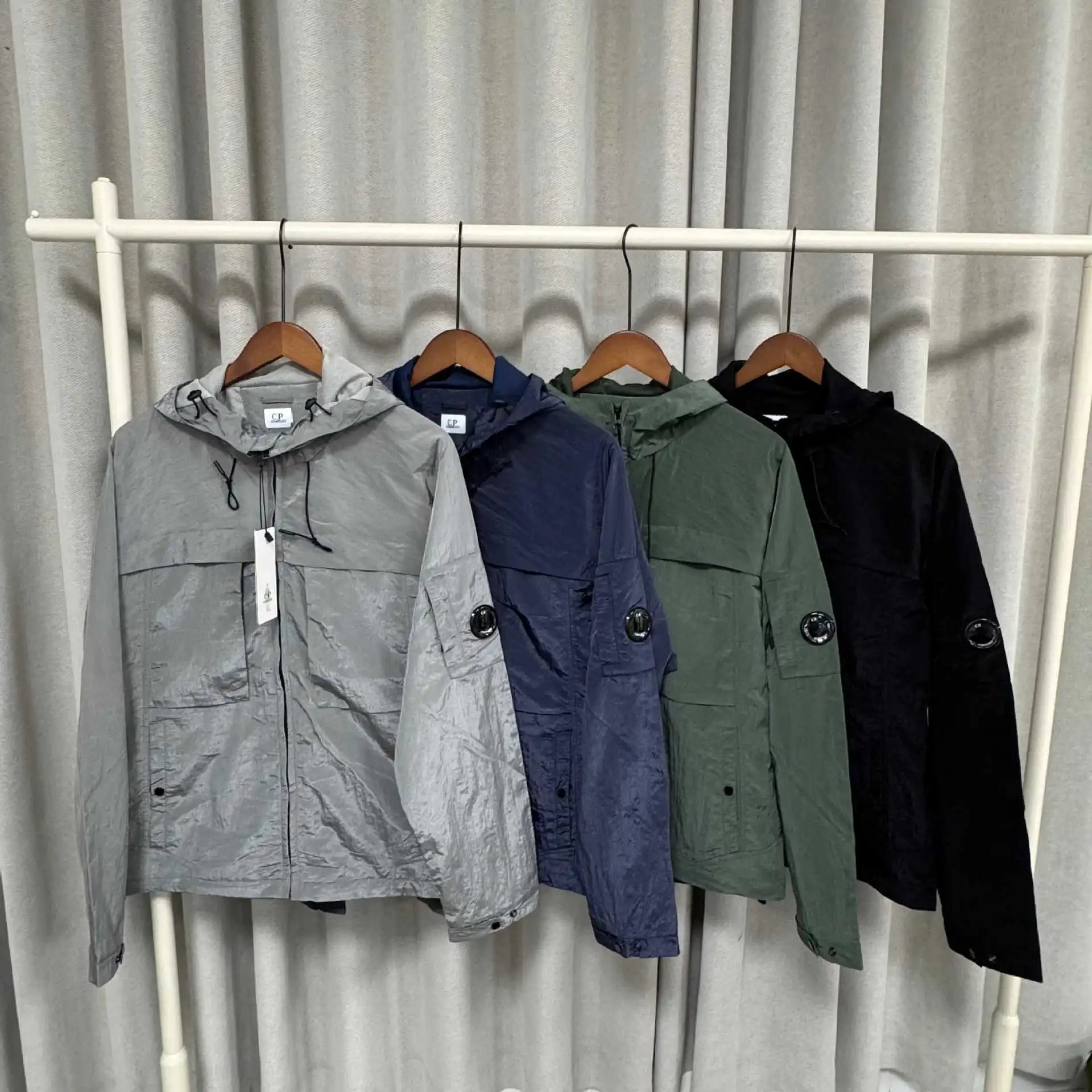 Cross border CP nylon metal ins lens men's and women's functional jacket jacket loose outdoor windbreaker European size 1