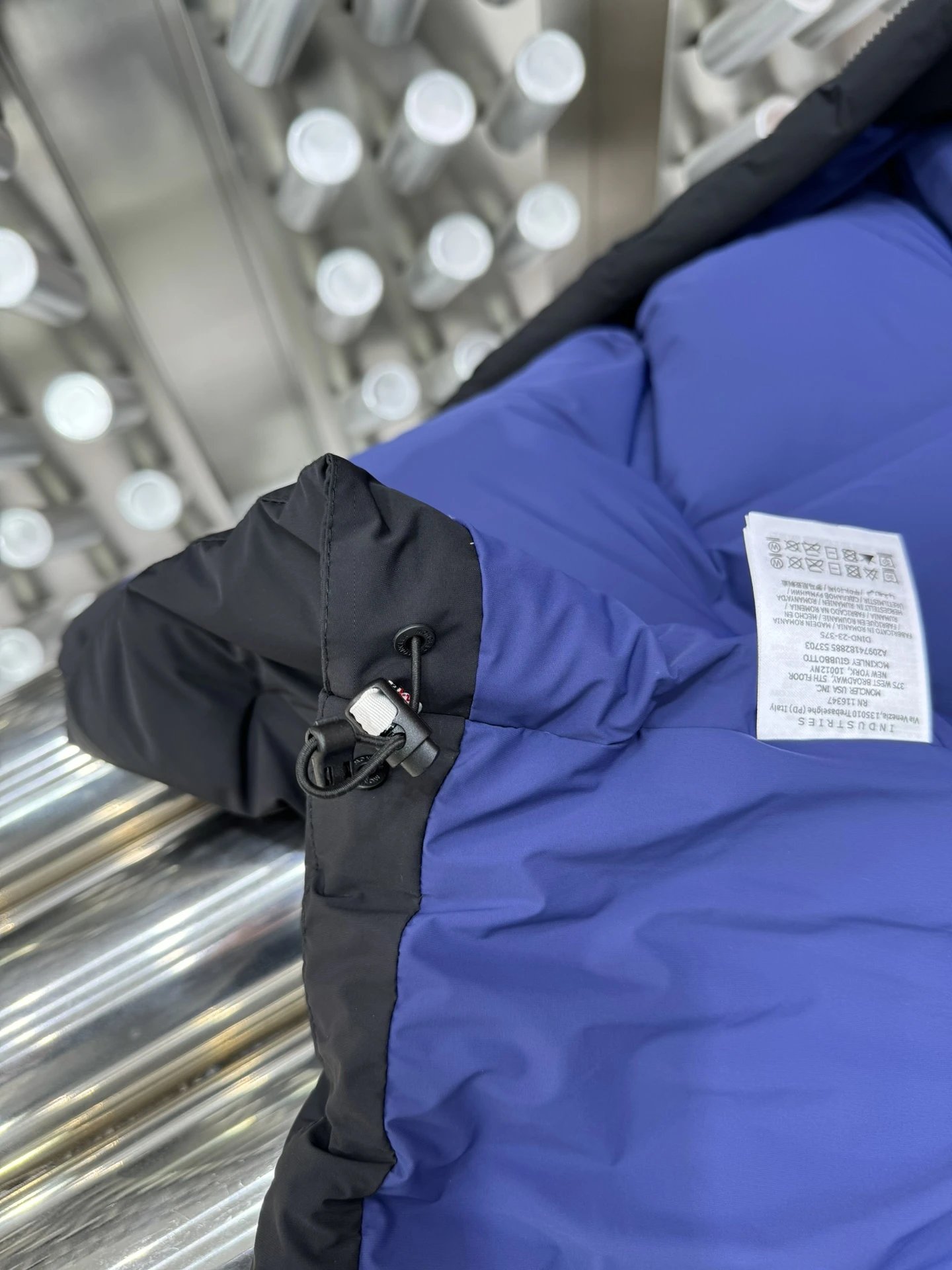 Moncler Maya Glossy Black Down Jacket with White Moncler sneakers - 8