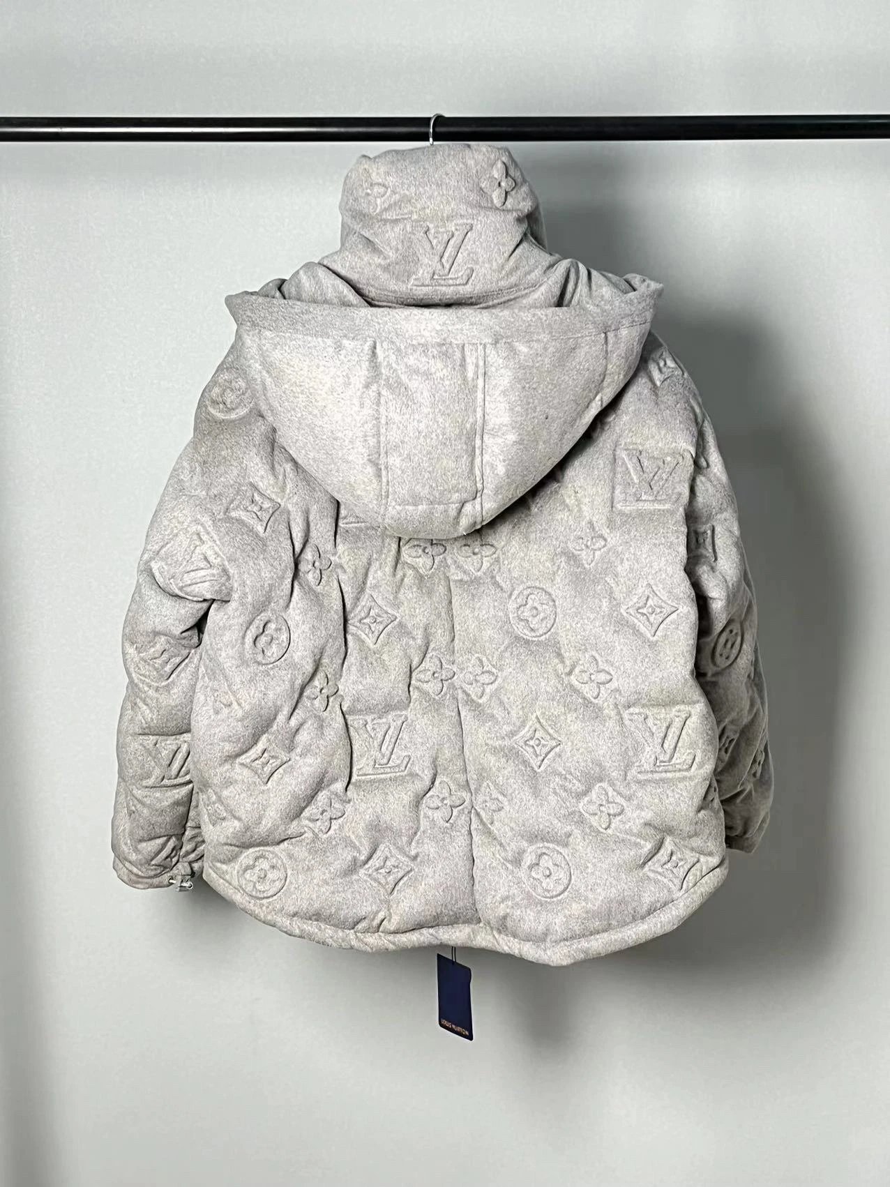 Louis Vuitton Monogram Down Jacket Gray and Black - 10