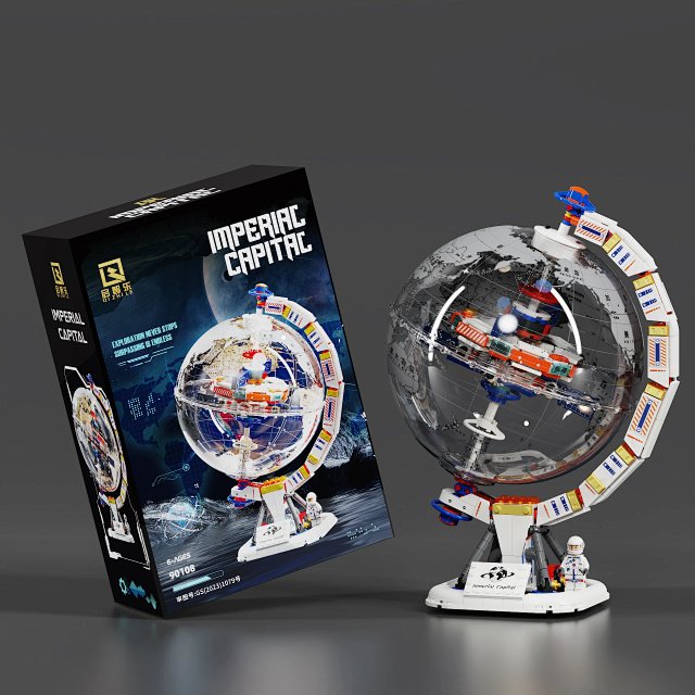 Globe Model: LEGO-Compatible Light-Up Educational Building Block Set – A Trendy Toy, Gift, and Display Piece: seller detail photo 9