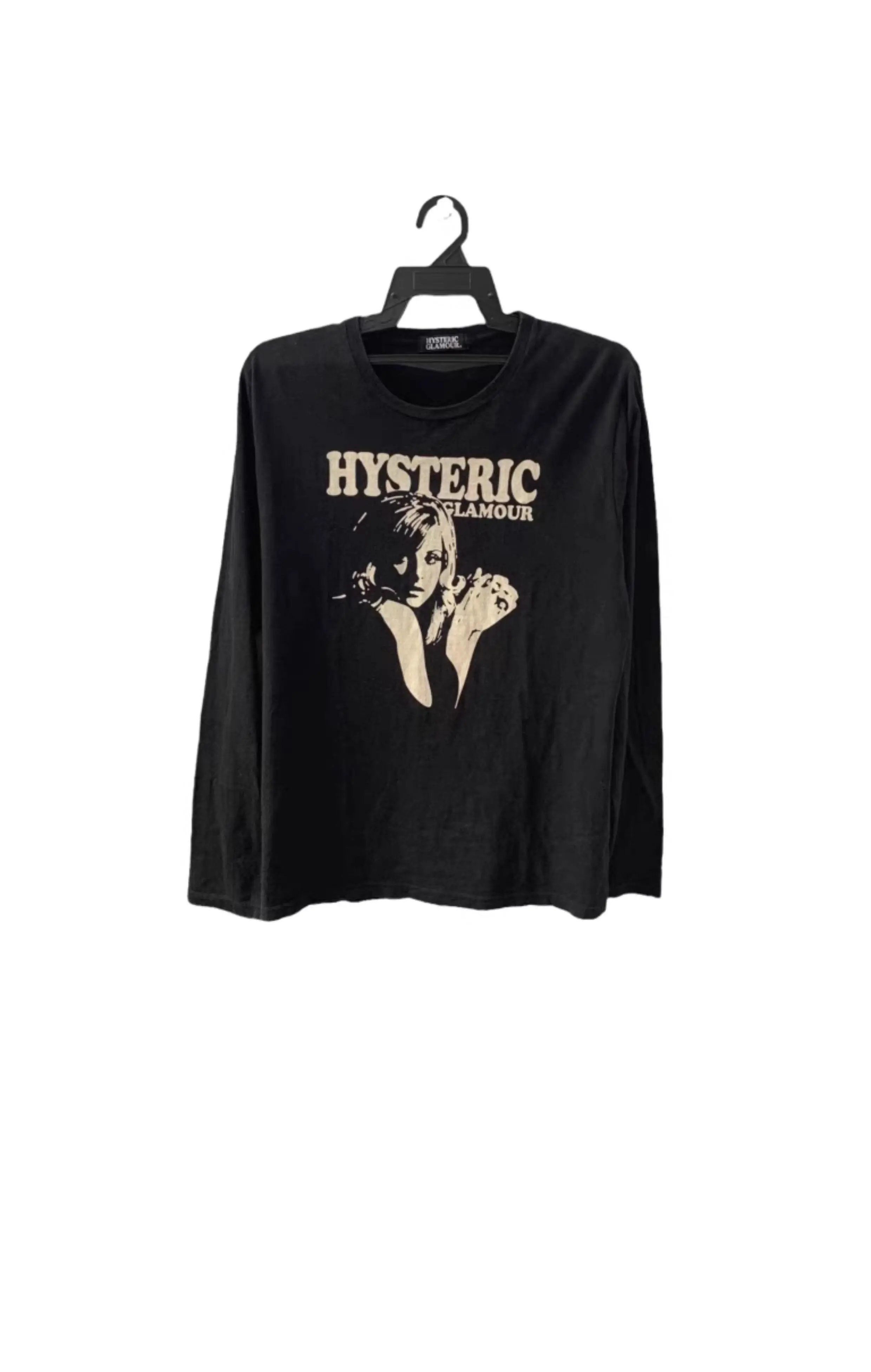 Hysteric Glamour Girl Graphic Long Sleeve T-shirt Black