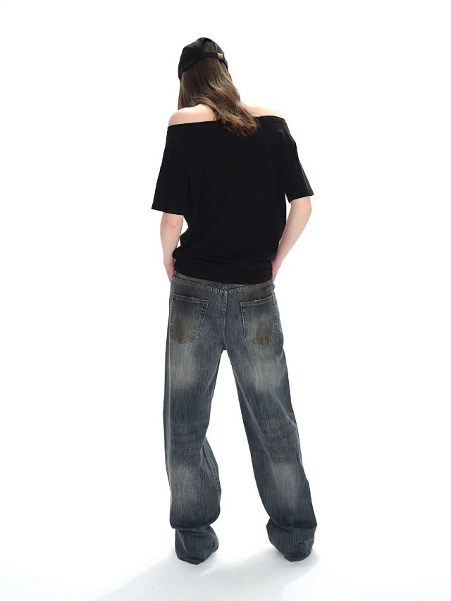 Lightweight Off-Shoulder Short Sleeve T-Shirt: seller detail photo 8