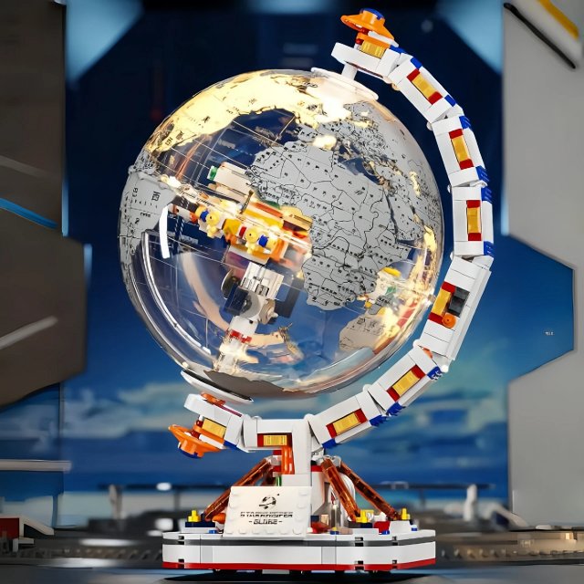 Globe Model: LEGO-Compatible Light-Up Educational Building Block Set – A Trendy Toy, Gift, and Display Piece: seller detail photo 6