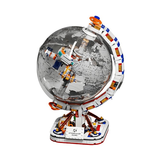 Globe Model: LEGO-Compatible Light-Up Educational Building Block Set – A Trendy Toy, Gift, and Display Piece: seller detail photo 5