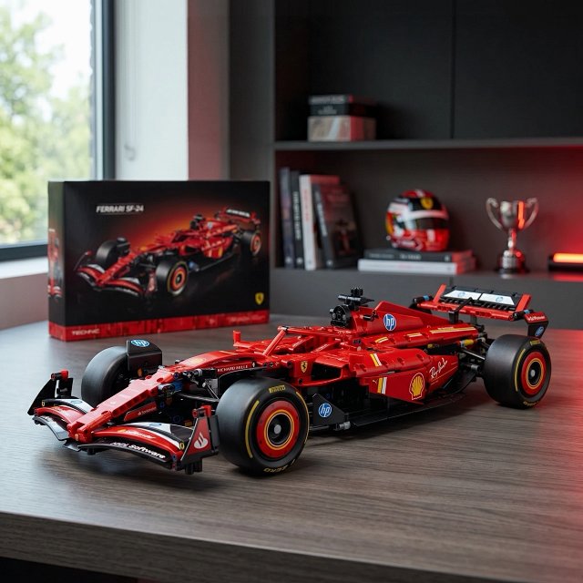 Lego-compatible Red Bull Formula 1 race car building block toy gift: seller detail photo 7