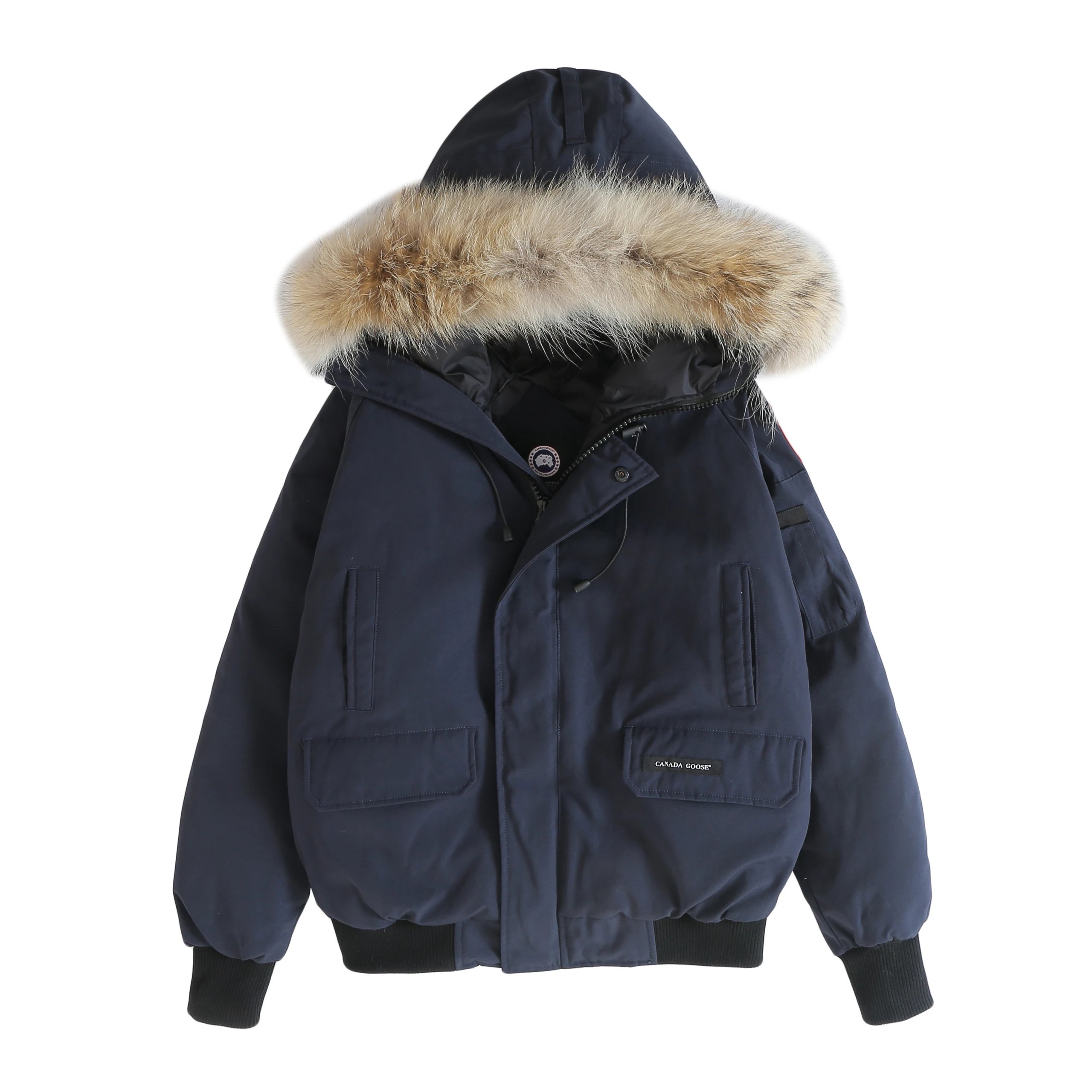 Canada Goose Down Jackets Fur-Trimmed Hooded Jacket — 32