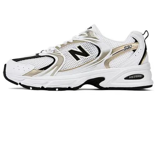 NB New Balance 530 - White Black Gold