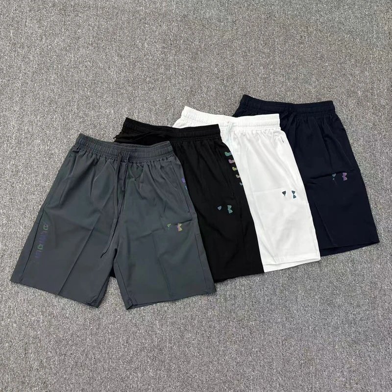 New Summer Thin Ice Silk Casual Sports Loose Shorts for Men and Women Quick-Dry Breathable Running Fitness Training 4-Inch