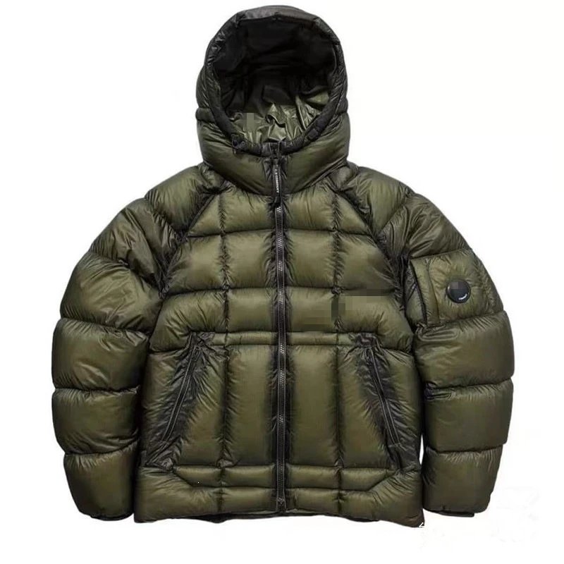 Cross-Border Foreign Trade European and American CP Unisex Hooded Down Jacket, Winter Couple's Trendy Thickened Warm Coat