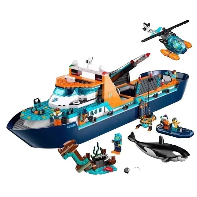 Lego-compatible polar expedition ship—a large, buildable vessel for children that actually floats.: seller detail photo 5