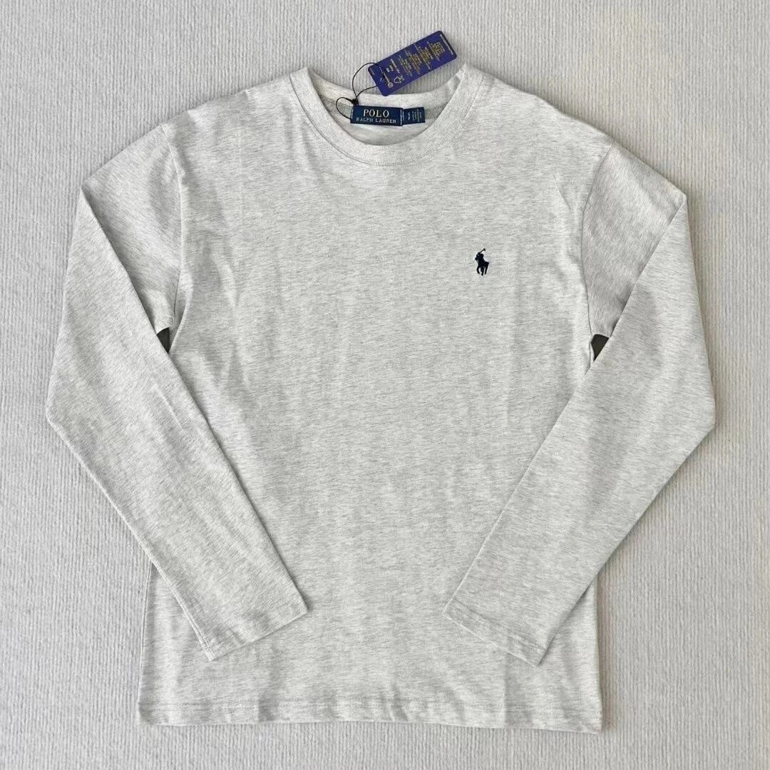 Long sleeved pony embroidery [gray]
