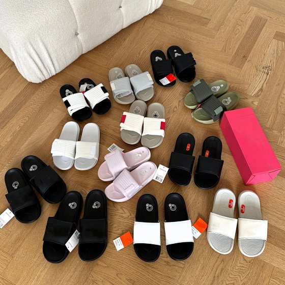 Putian Pure Original Summer Magic OFFCOURT Adjustable Sports Couple Slippers Black and White Men's and Women's Casual One Word Drag