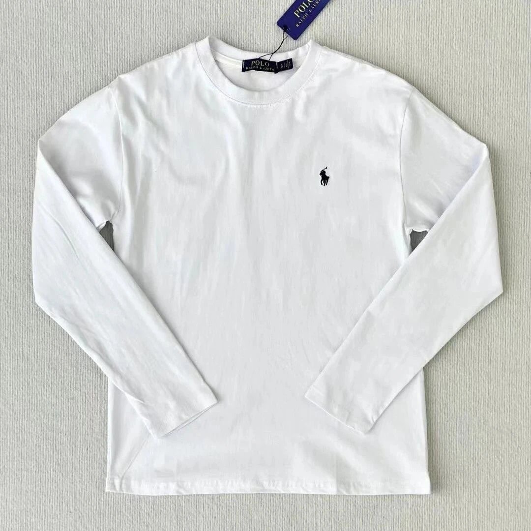 Long sleeved pony embroidery [white]