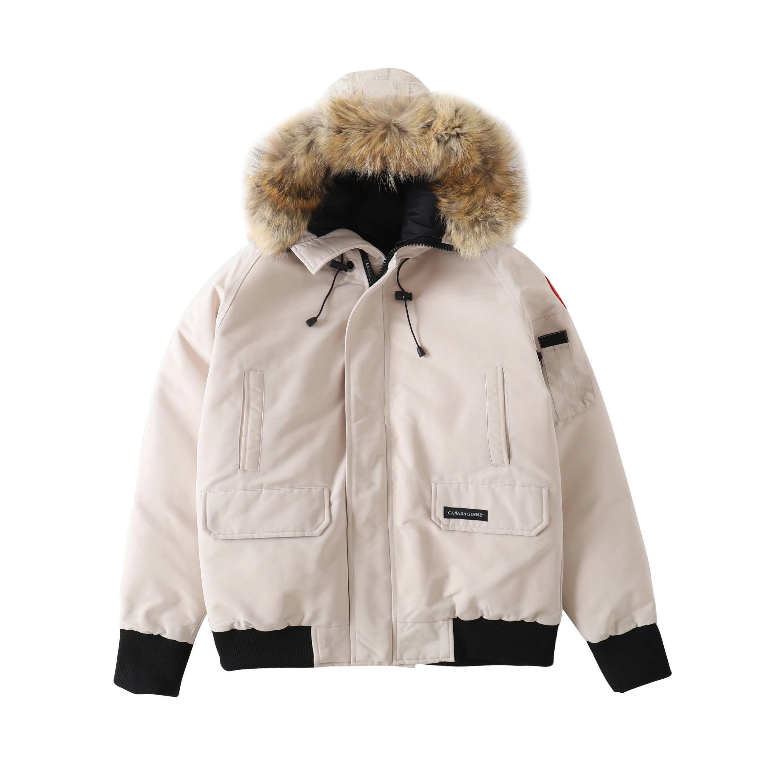 Canada Goose Down Jackets Fur-Trimmed Hooded Jacket — 34