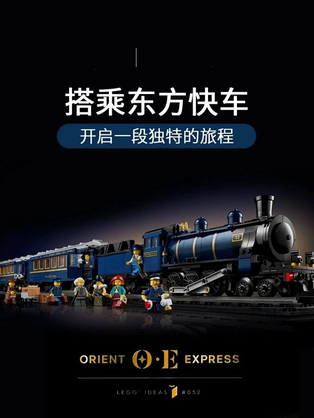 Lego-compatible Orient Express train building block toy: seller detail photo 6
