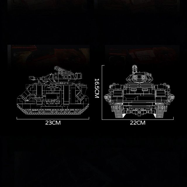 Remote-controlled Predator Tank building block set (Lego-compatible): seller detail photo 3