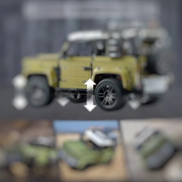 Large-scale, complex build: LEGO Technic-compatible Land Rover Defender off-road vehicle.: seller detail photo 4