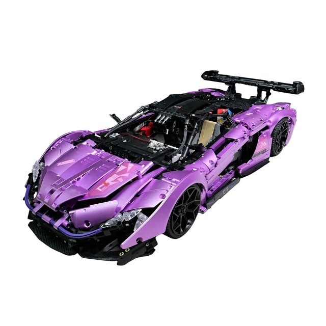 1:8 Scale Electroplated Purple Technic Building Block Model Toy – Compatible with LEGO McLaren P1 Limited Edition Supercar: seller detail photo 8