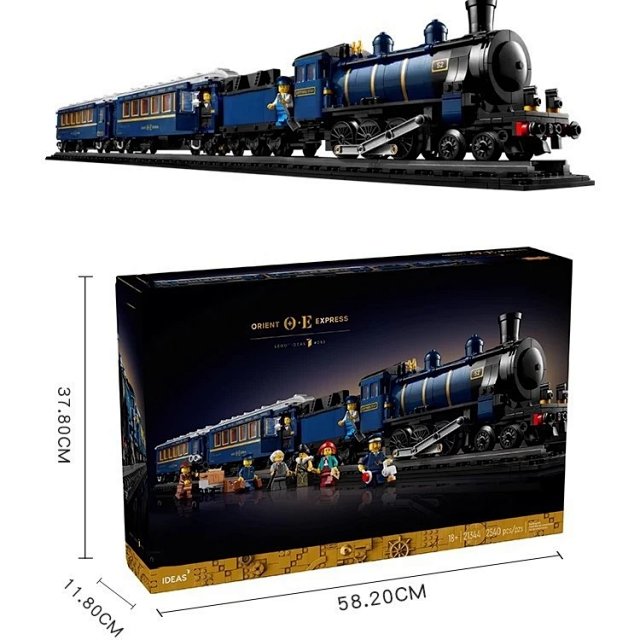 Lego-compatible Orient Express train building block toy: seller detail photo 4