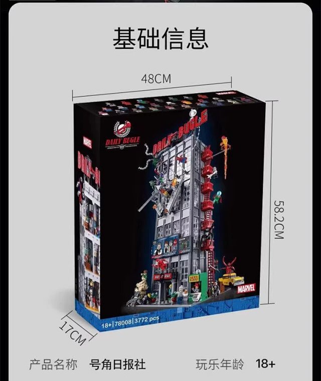 Compatible with LEGO Daily Bugle Marvel Super Heroes Spider-Man Building Blocks: seller detail photo 6