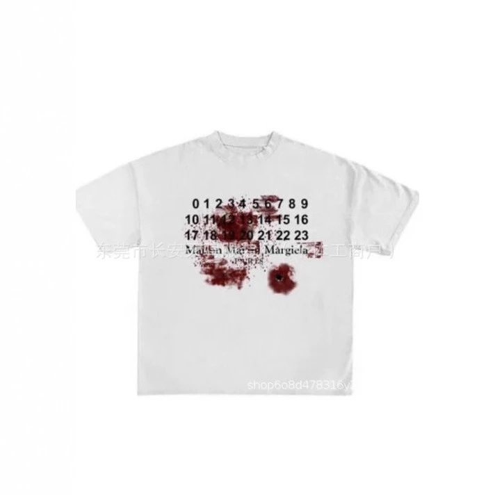 Summer Fashion Harajuku Letter Print Graphic Tee Retro Lips Pattern Oversized Shirt