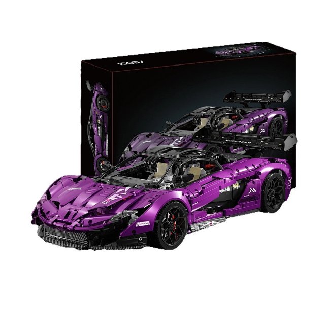 1:8 Scale Electroplated Purple Technic Building Block Model Toy – Compatible with LEGO McLaren P1 Limited Edition Supercar: seller detail photo 5