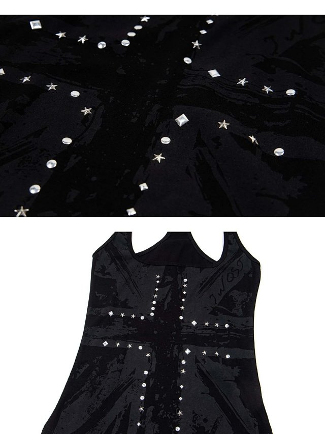 Rhinestone Embellished Sleeveless Tank Top: seller detail photo 4
