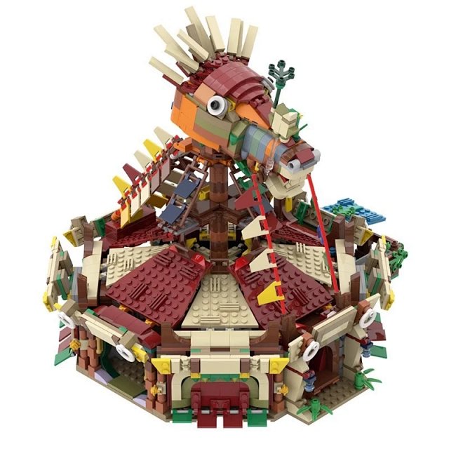 Lego-compatible MOC *Breath of the Wild* Stable creative building set – *The Legend of Zelda* DIY toy bricks: seller detail photo 2