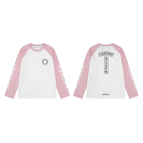 New Color-Block Floral Print Long Sleeve Raglan Sleeve Top