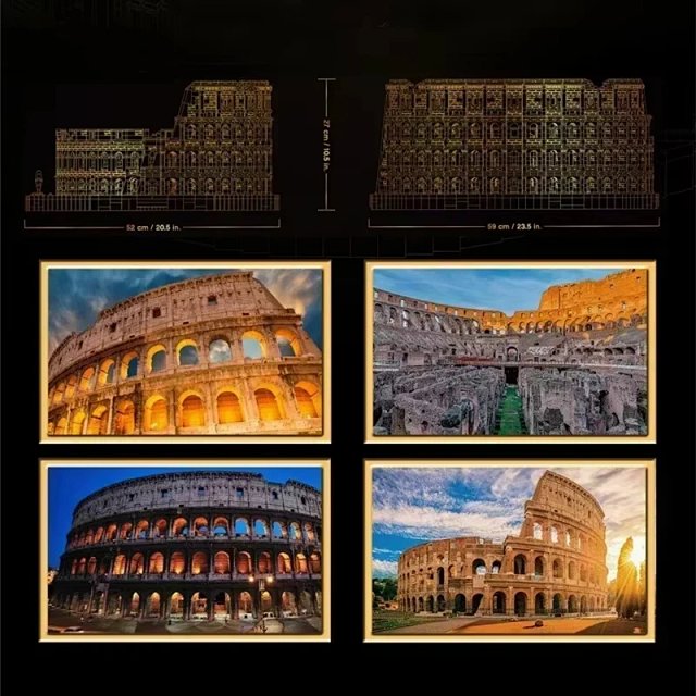 Lego-compatible Roman Colosseum ICONS Series Building Block Set – Educational Construction Toy for Adults: seller detail photo 3