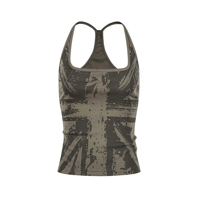 Rhinestone Embellished Sleeveless Tank Top: seller detail photo 8