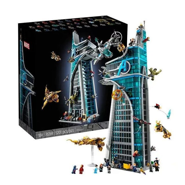 Lego-compatible "Avengers Alliance Tower" building block set – an assembly model and display piece for boys.: seller detail photo 1