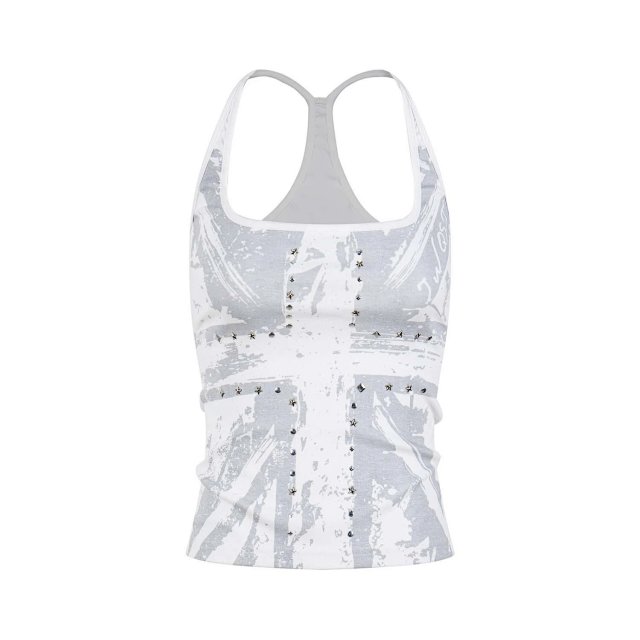 Rhinestone Embellished Sleeveless Tank Top: seller detail photo 6