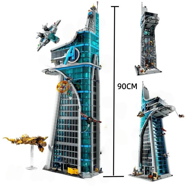 Lego-compatible "Avengers Alliance Tower" building block set – an assembly model and display piece for boys.: seller detail photo 4
