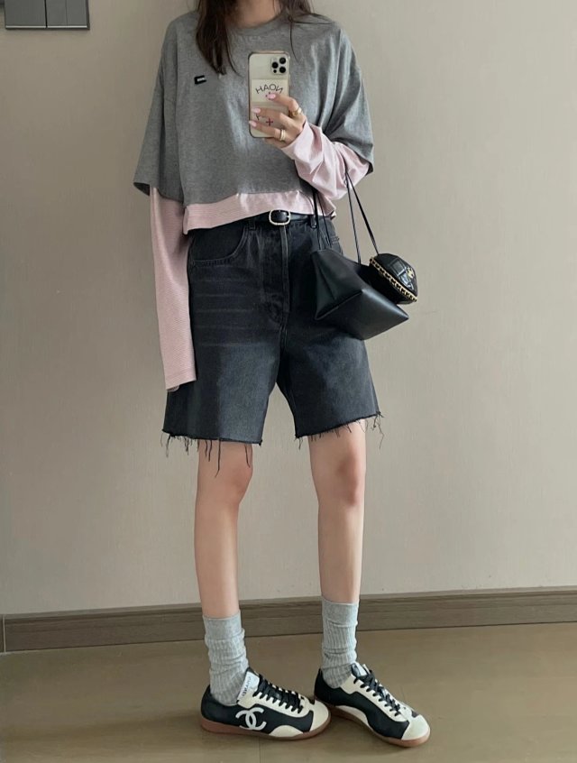 Layered Cotton Jersey T-Shirt: seller detail photo 7