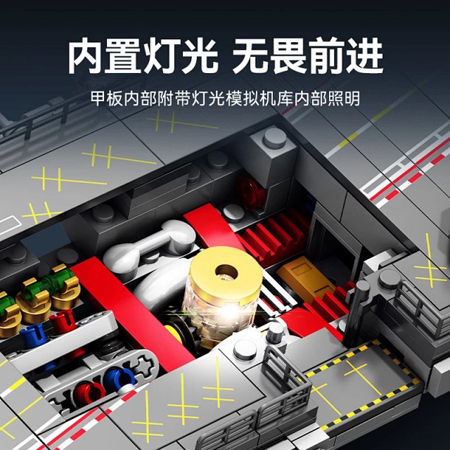 Lego-compatible Fujian-class aircraft carrier building block model: seller detail photo 2