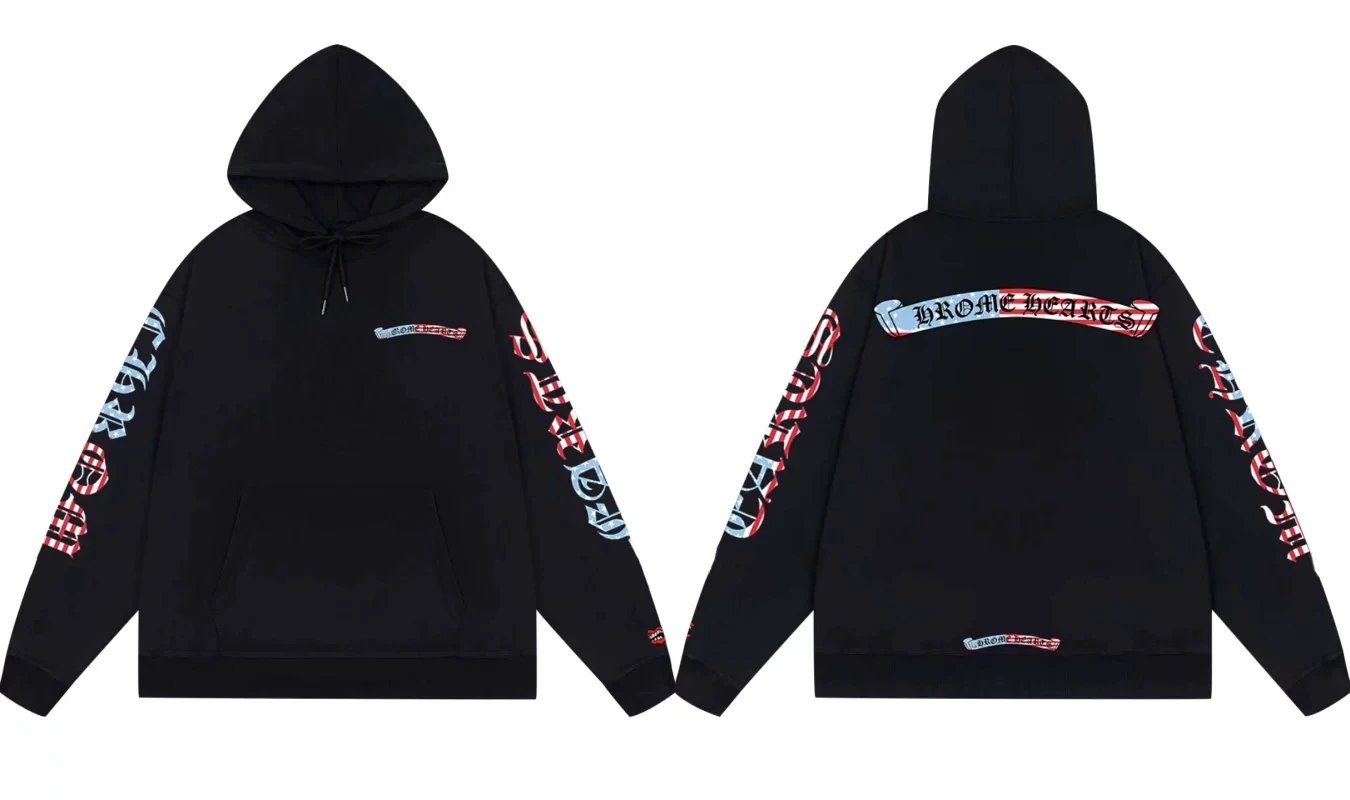 High Quality Oversized Graphic Print Pullover Hoodie Casual Jacket