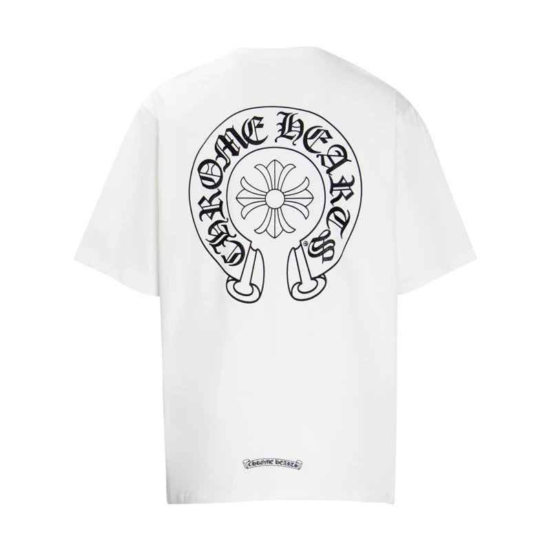 Chrome Hearts Logo Embroidered Black T-Shirt - 21