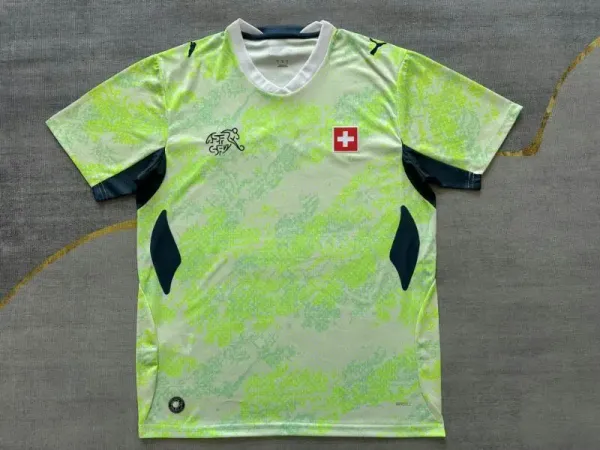 Puma Switzerland National Team 2024 Away Jersey Lime Green - 1