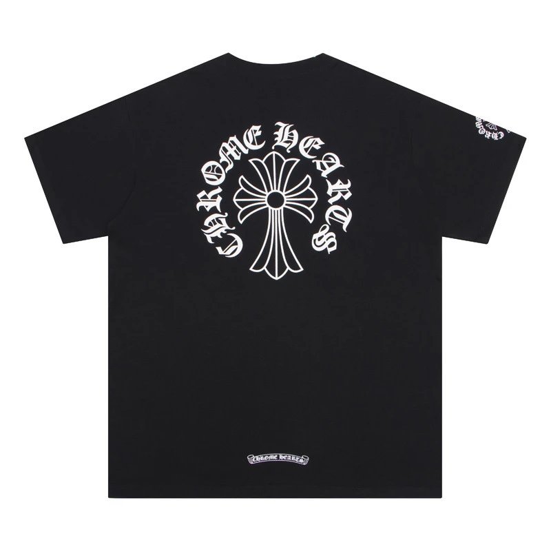 Chrome Hearts Logo Embroidered Black T-Shirt - 24