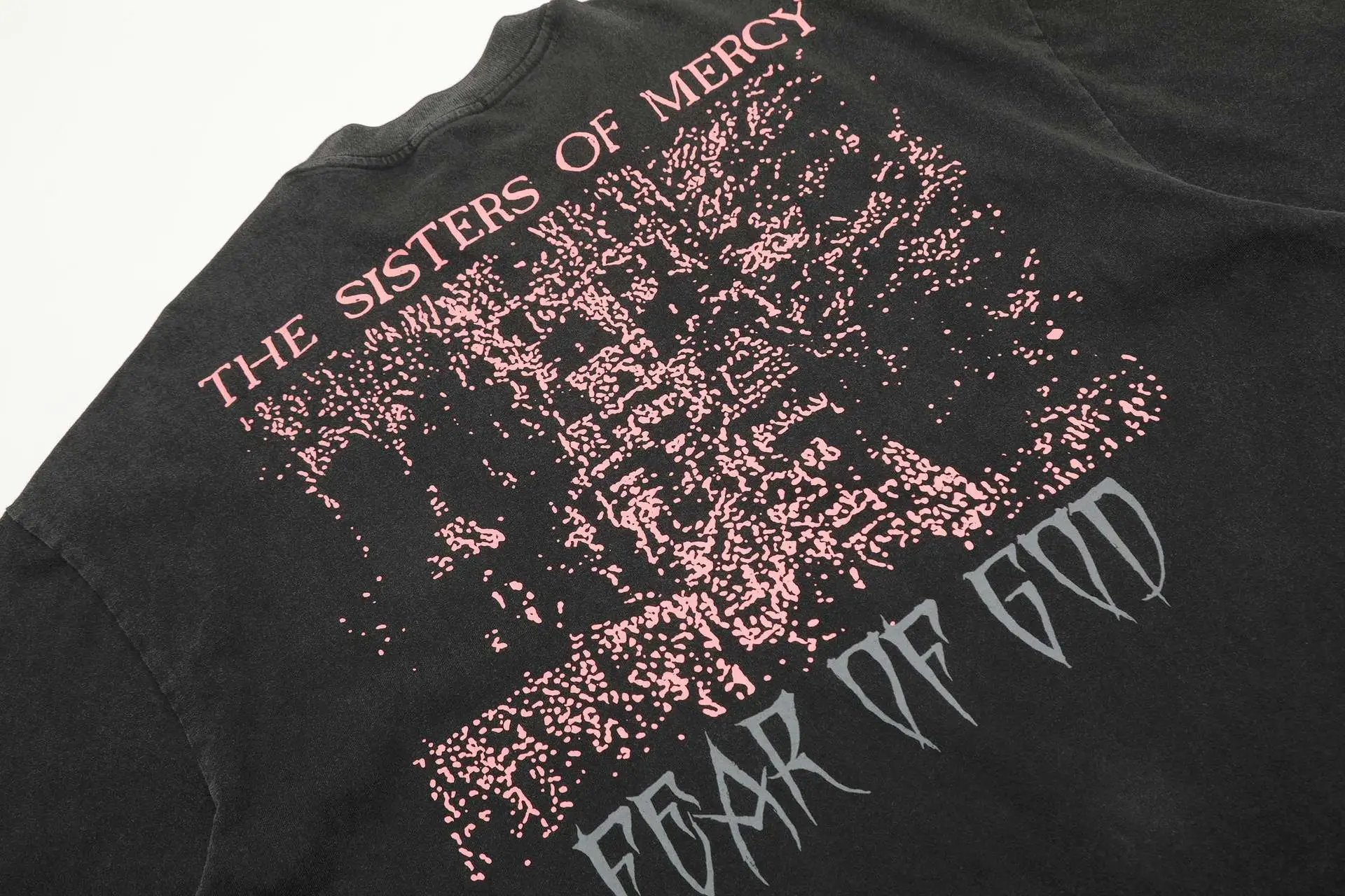 Design Testament Band Graphic Oversized T-Shirt Black T-Shirts - 40