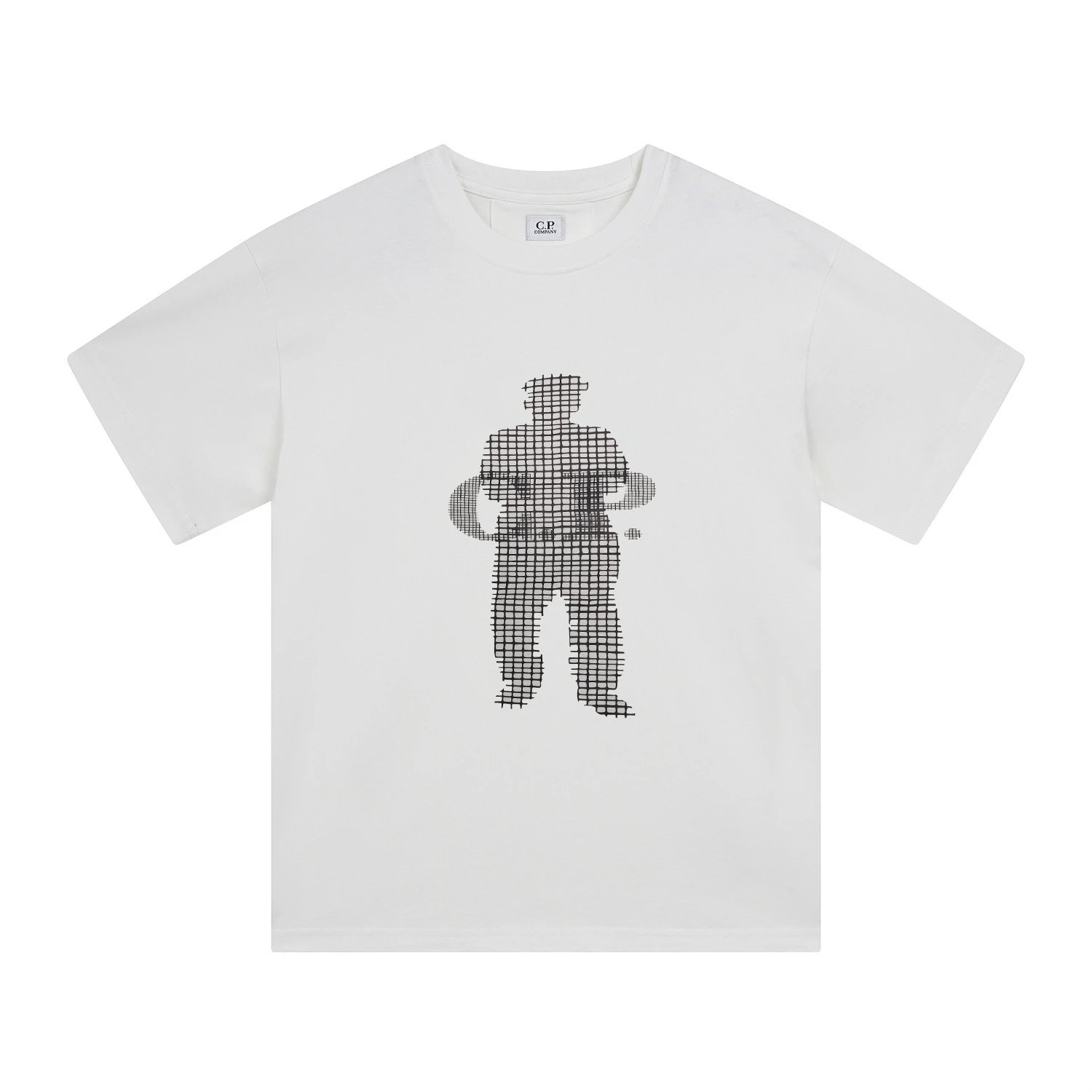 C.P. Company T-Shirts Logo Print Crewneck Short-Sleeve T-Shirt — 221 white