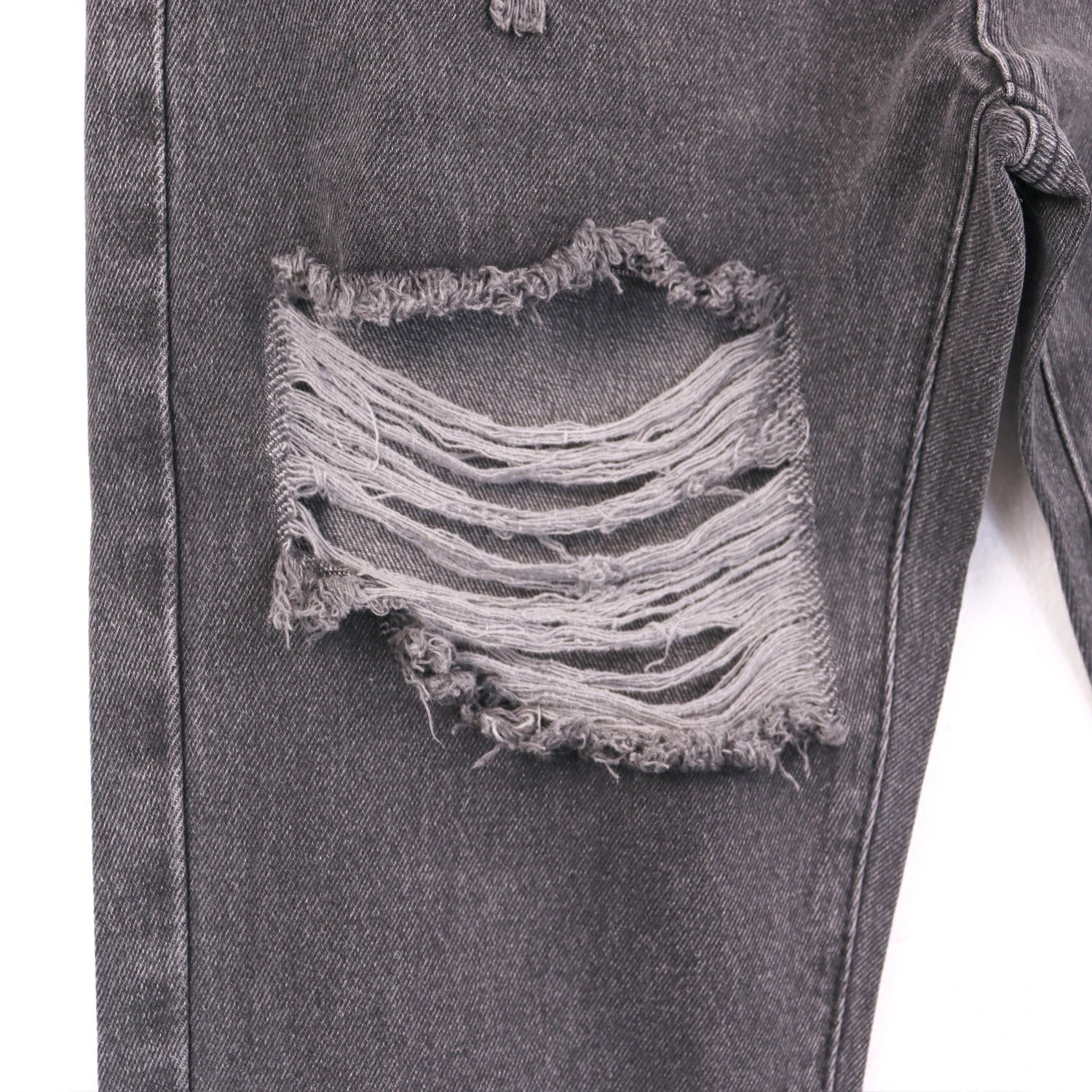 Godspeed Logo-Embroidered Distressed Black Flared Jeans - 18
