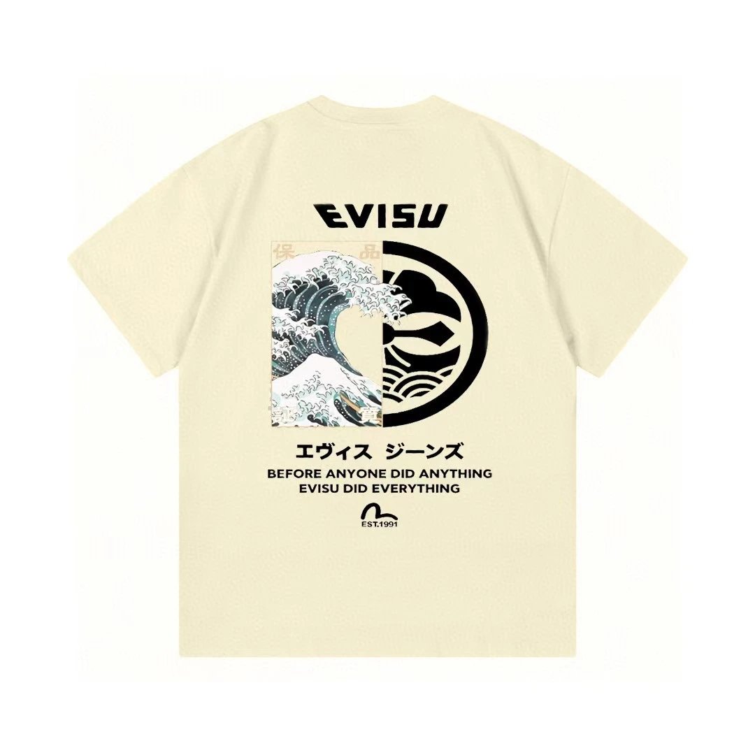 Evisu Daruma Graphic Print Red T-Shirt - 4