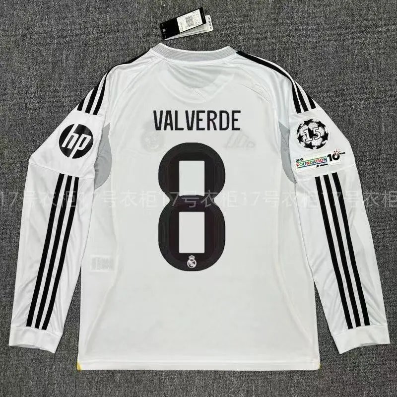 Adidas Real Madrid Cristiano Ronaldo #7 White Long Sleeve Jersey - 12