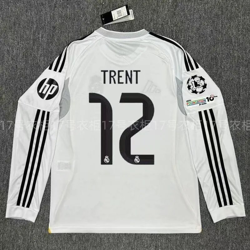 Adidas Real Madrid Cristiano Ronaldo #7 White Long Sleeve Jersey - 13