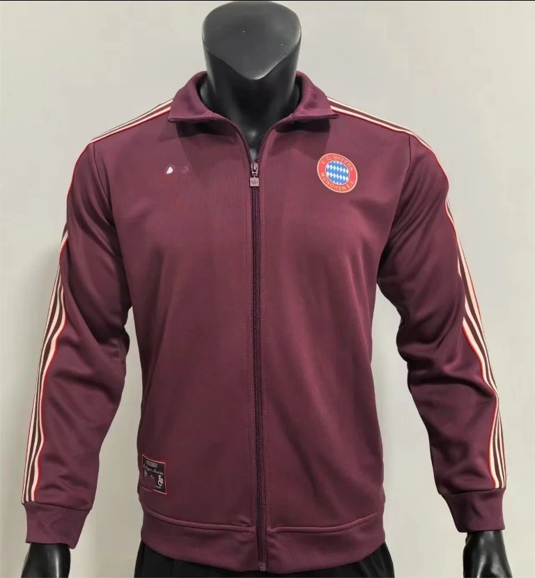 Design Mexico National Team Track Jacket Burgundy Gold Outerwear - 3