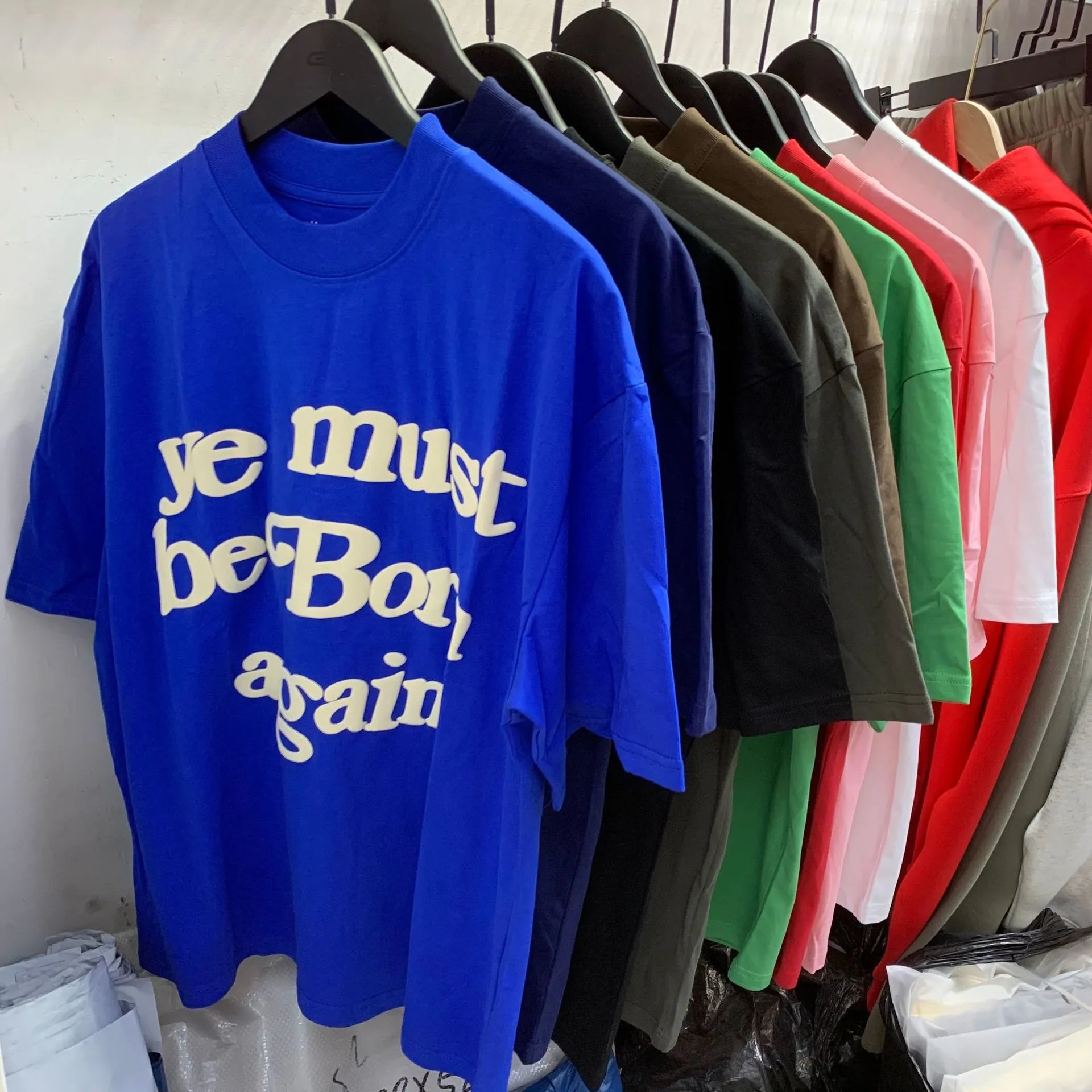 Fear of God Essentials Ye Must Be Born Again T-Shirt Olive Green - 3