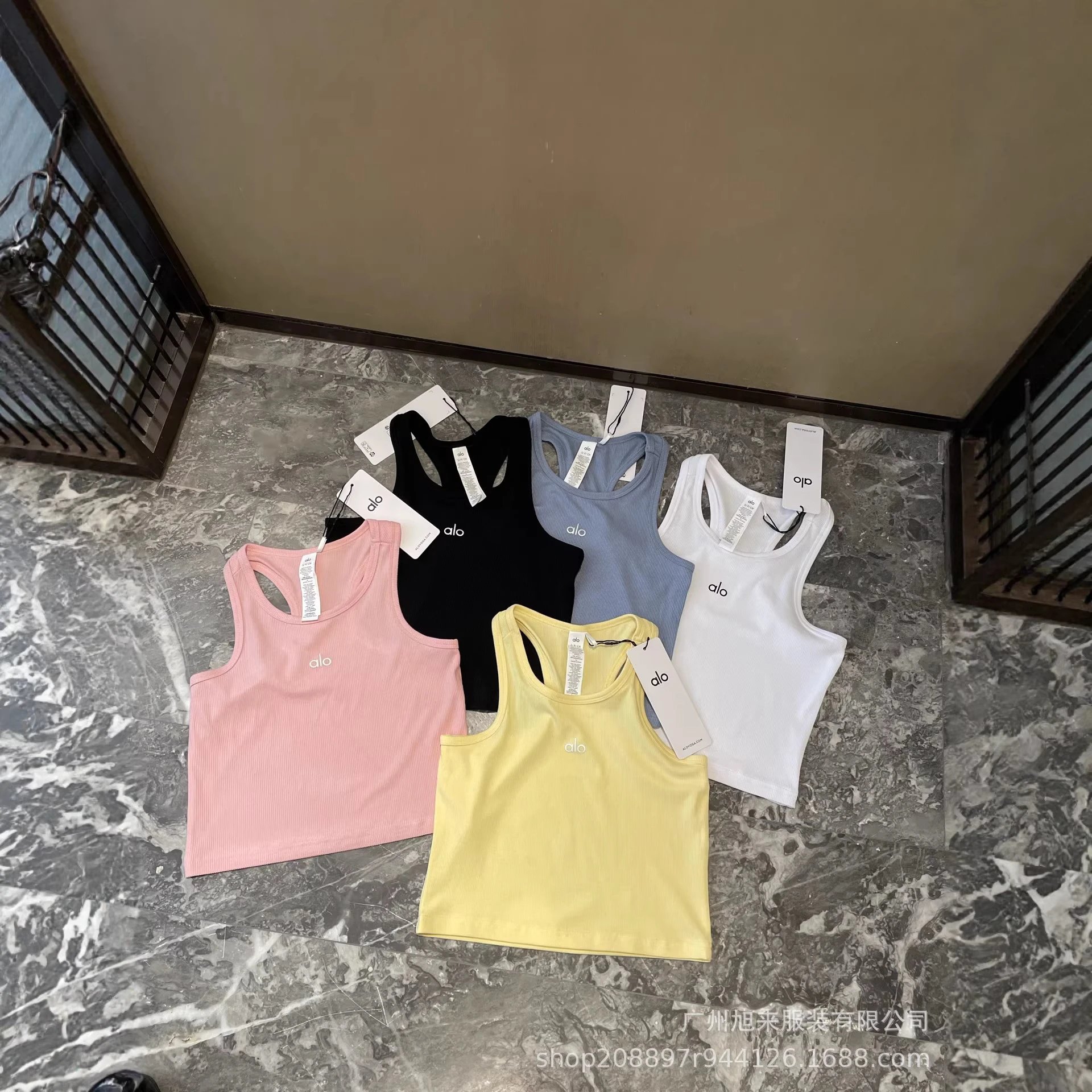 Alo Vests Ribbed Racerback Tank Top image 2