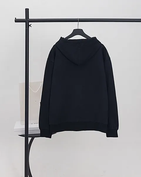 Design Minimalist Apple Logo Hoodie Gray - 6